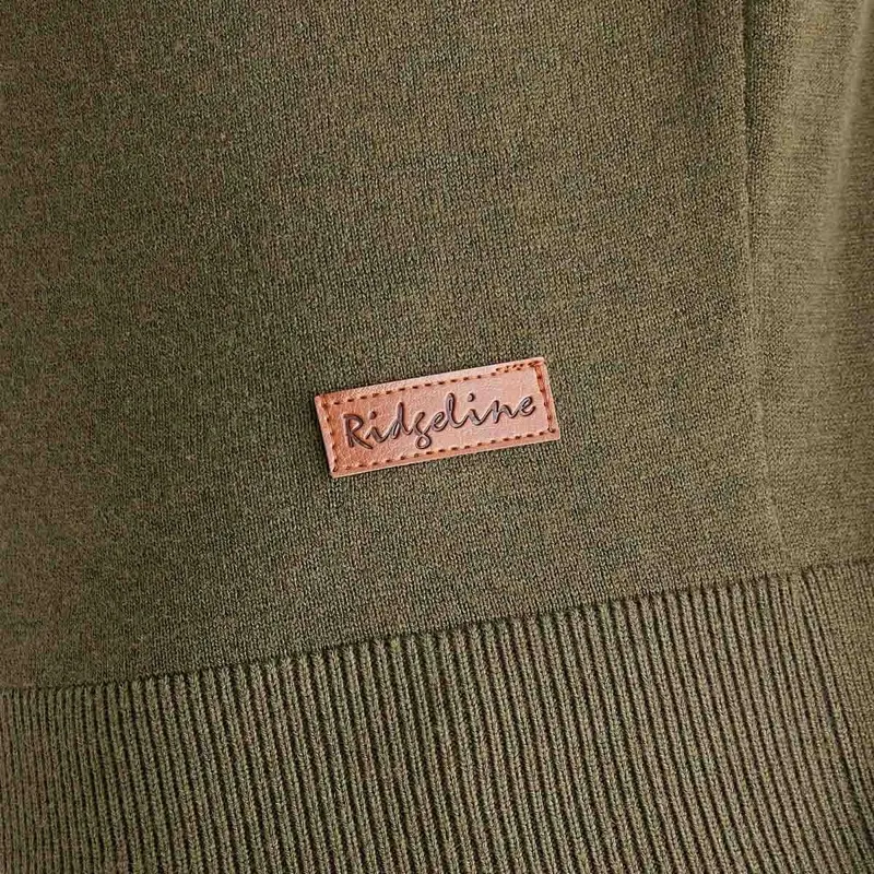 Ridgeline Melford Womens Roll Neck Knit Jumper - Khaki-6