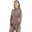 EQUIDRY Water Repellent Womens Zip Up Top - Mocha/White