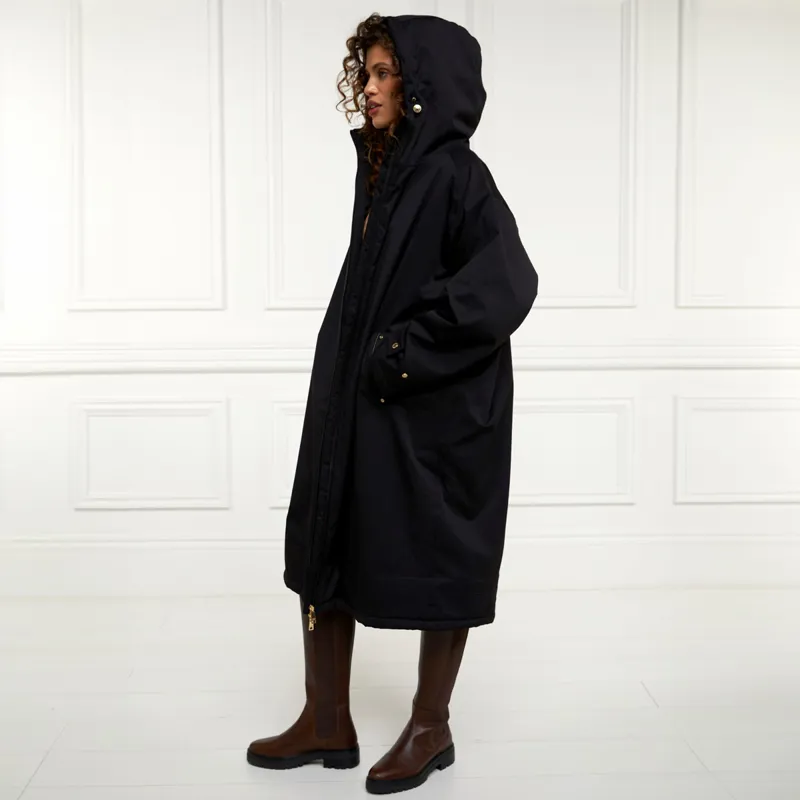 Holland Cooper One Size Waterproof Ladies Country Coat - Black-4