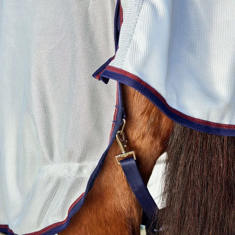 WeatherBeeta ComFiTec Airflow II Combo Neck Fly Rug - Grey/Navy-7