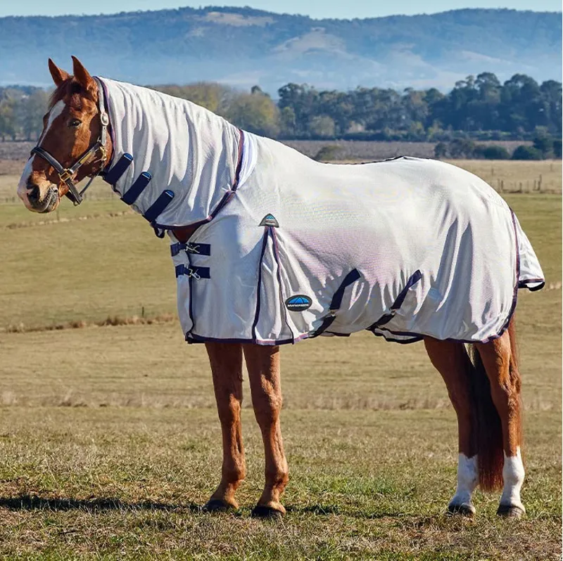 WeatherBeeta ComFiTec Airflow II Combo Neck Fly Rug - Grey/Navy