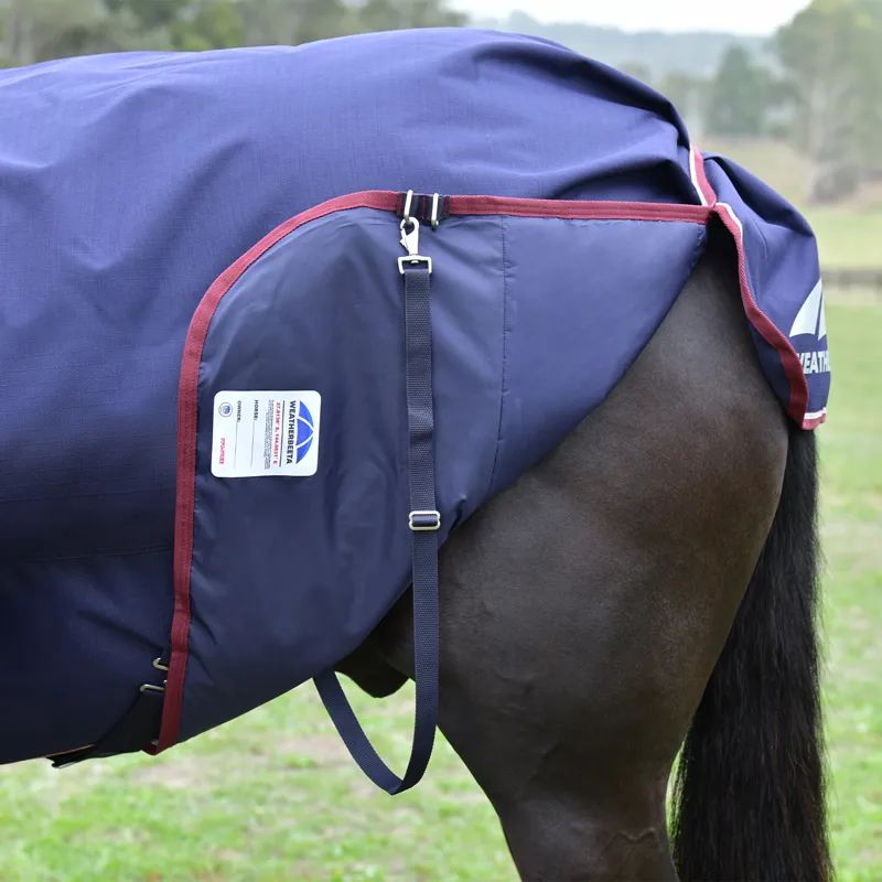 WeatherBeeta ComFiTec Essential 220g DetachANeck Turnout Rug - Navy-8