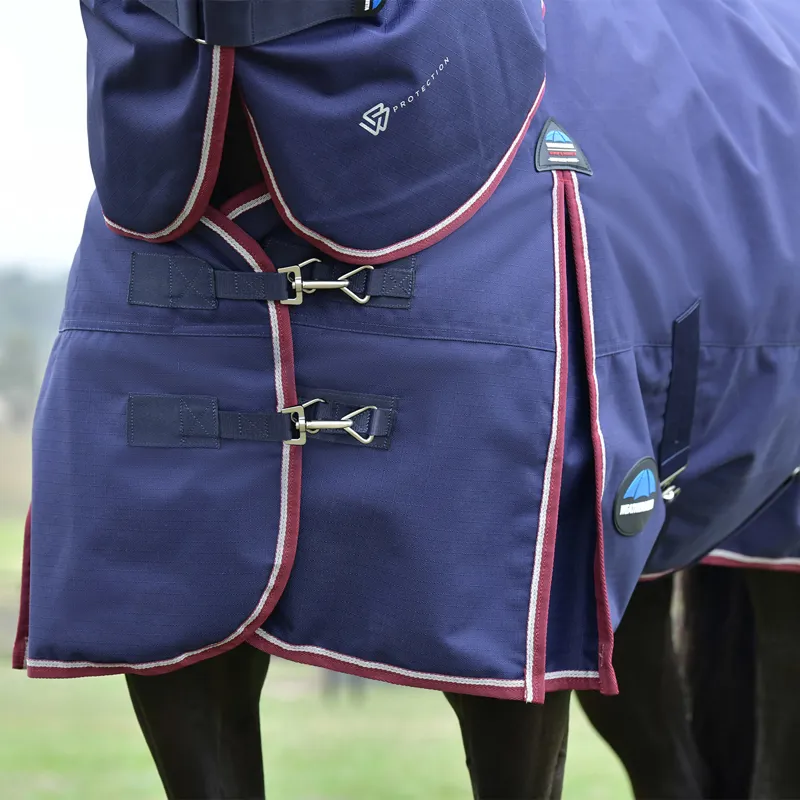 WeatherBeeta ComFiTec Essential 220g DetachANeck Turnout Rug - Navy-5