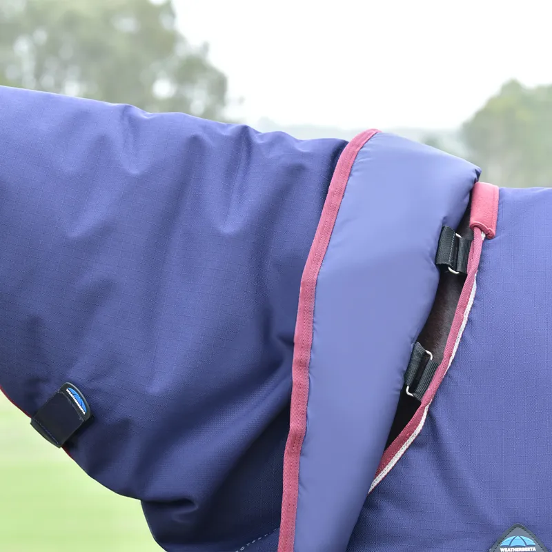 WeatherBeeta ComFiTec Essential 220g DetachANeck Turnout Rug - Navy-10