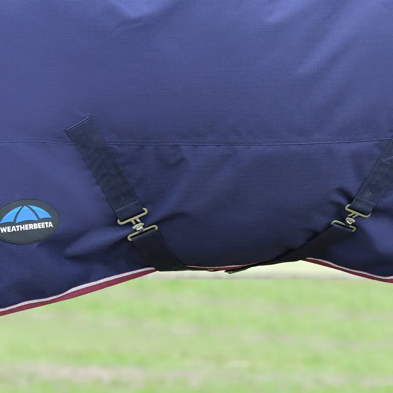 WeatherBeeta ComFiTec Essential 220g DetachANeck Turnout Rug - Navy-6