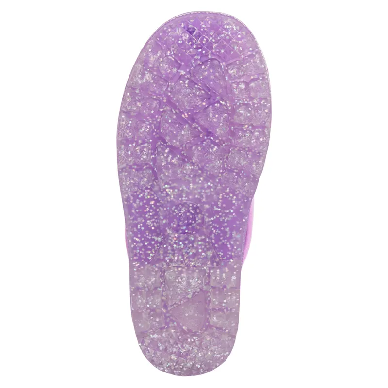 Equipage Light Glitter Junior Wellington Boots - Purple Haze-4