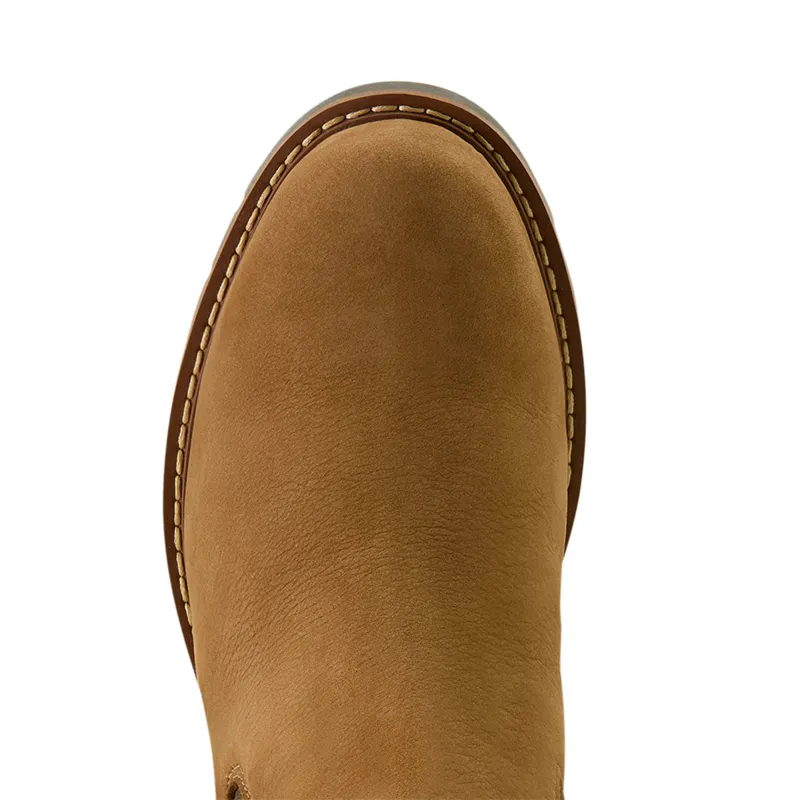 Ariat Wexford Sherpa Womens Waterproof Chelsea Boots - Amber Brown-3