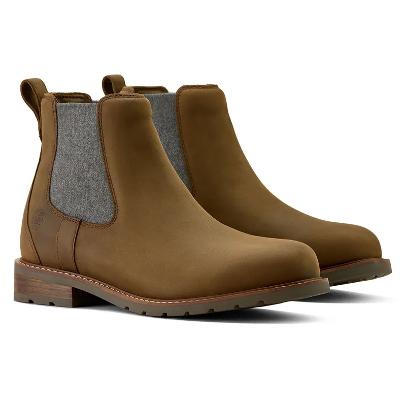 Ariat Wexford Mens Waterproof Chelsea Boots - Palm Brown-4