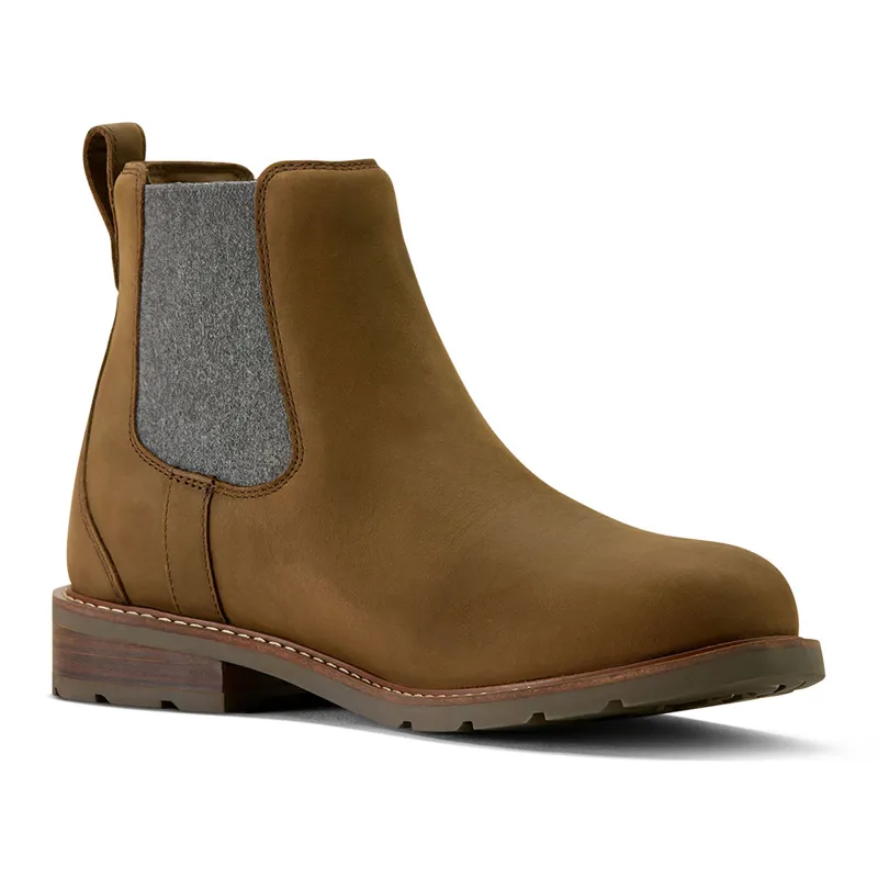 Ariat Wexford Mens Waterproof Chelsea Boots - Palm Brown-3