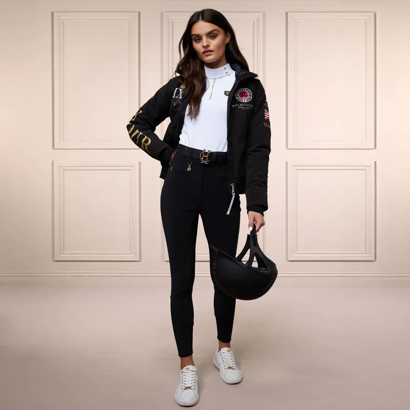 Holland Cooper Windsor Full Grip Ladies Breeches - Black-10