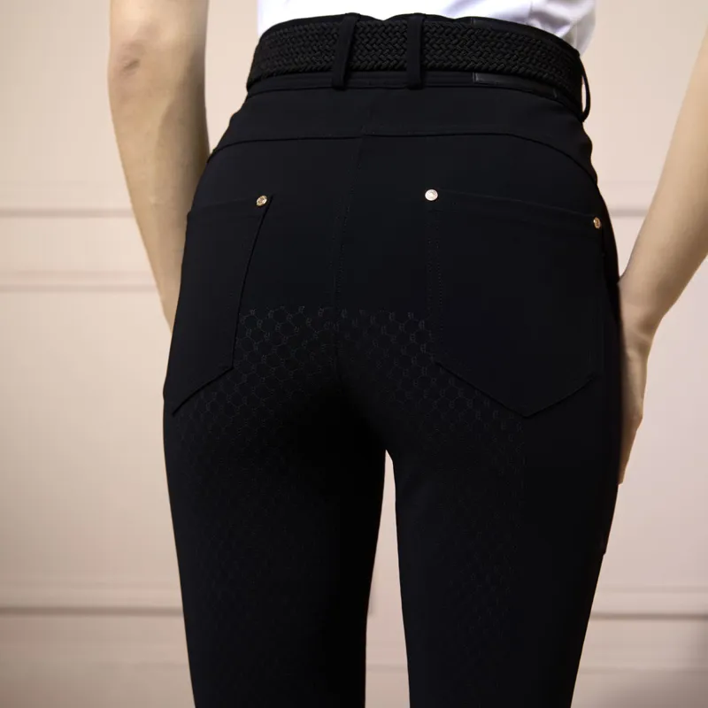 Holland Cooper Windsor Full Grip Ladies Breeches - Black-9