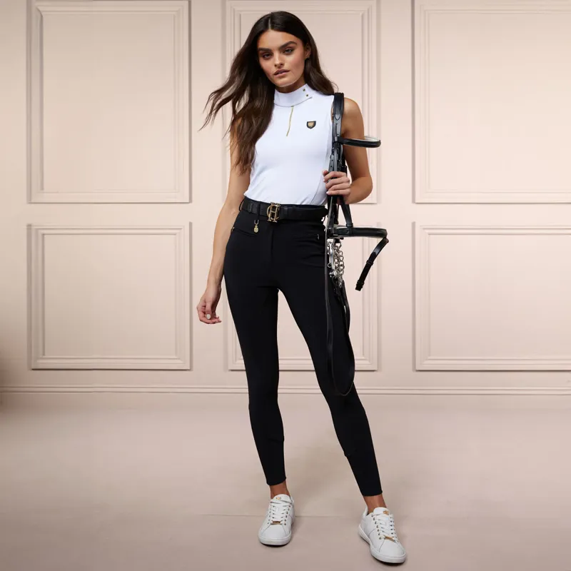 Holland Cooper Windsor Full Grip Ladies Breeches - Black-6