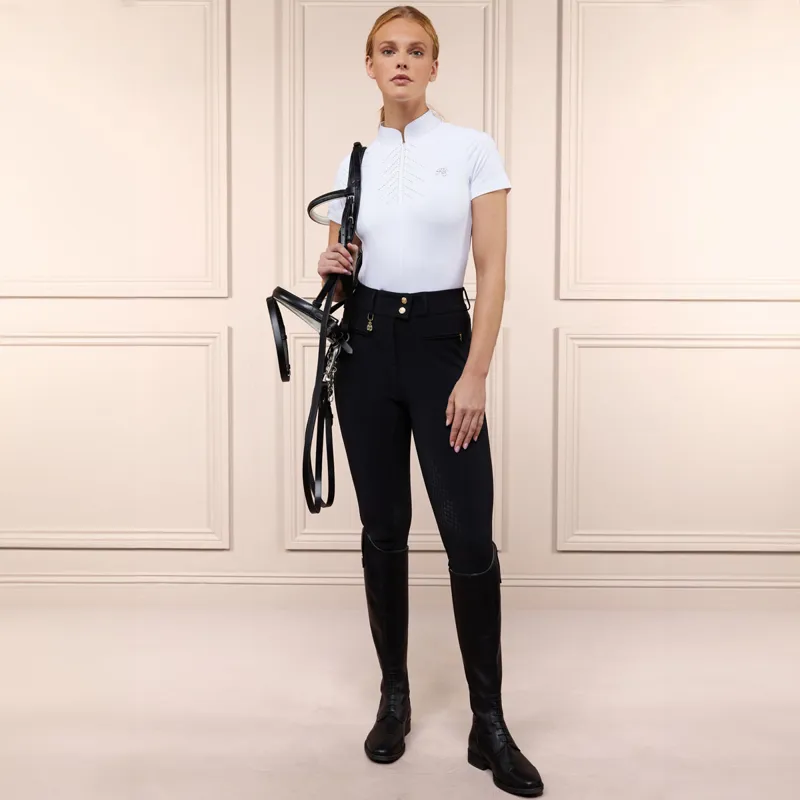 Holland Cooper Windsor Full Grip Ladies Breeches - Black-1