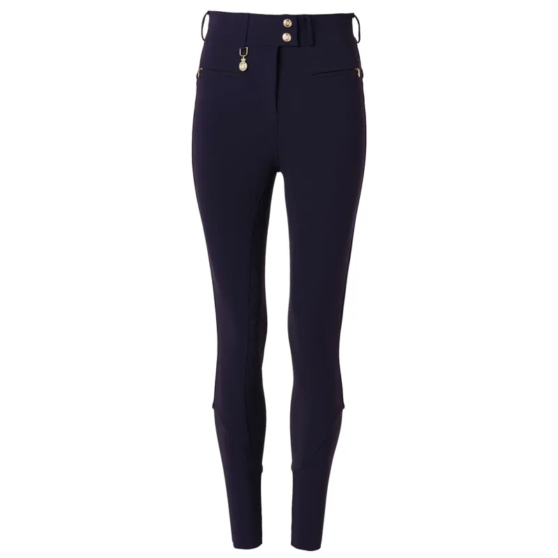 Holland Cooper Windsor Full Grip Ladies Breeches - Ink Navy-2