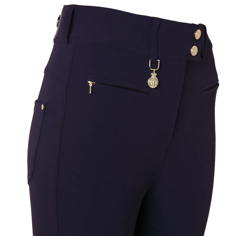 Holland Cooper Windsor Full Grip Ladies Breeches - Ink Navy-3