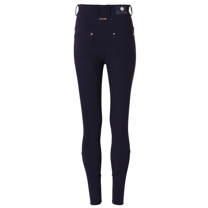 Holland Cooper Windsor Full Grip Ladies Breeches - Ink Navy-6