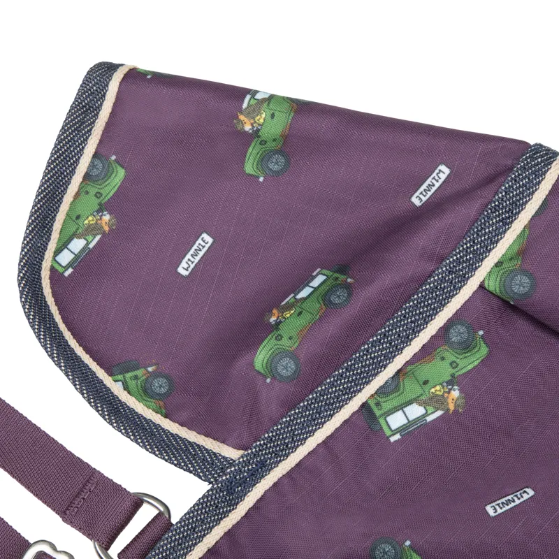 Winnie and Me 100g Turnout Rug - Burgundy-2