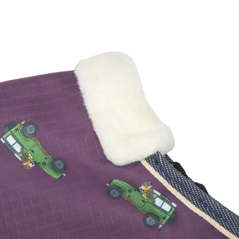 Winnie and Me 100g Turnout Rug - Burgundy-3