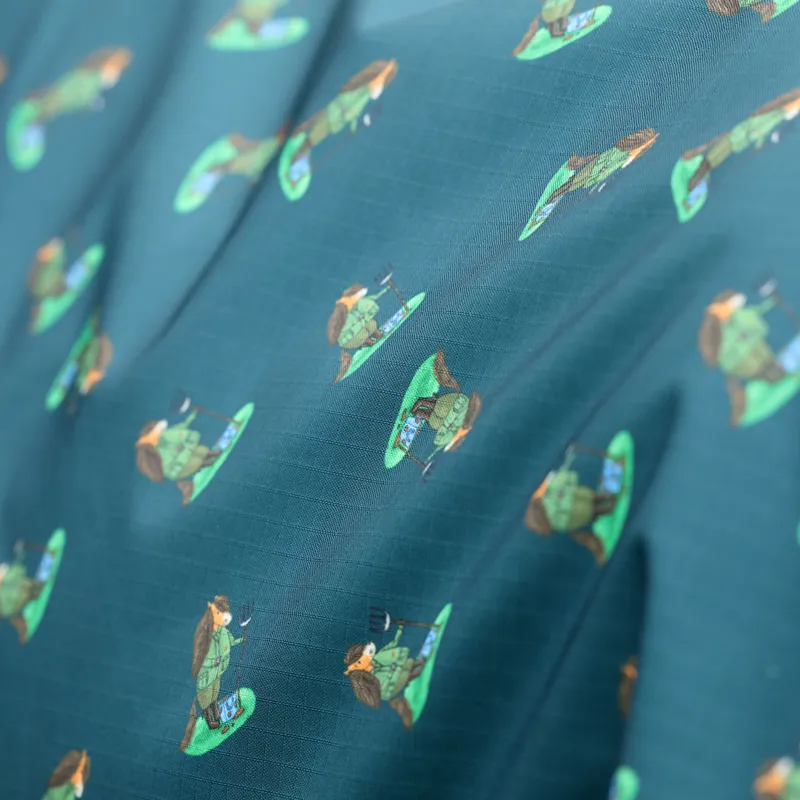 Winnie and Me 100g Turnout Rug - Green Print-2