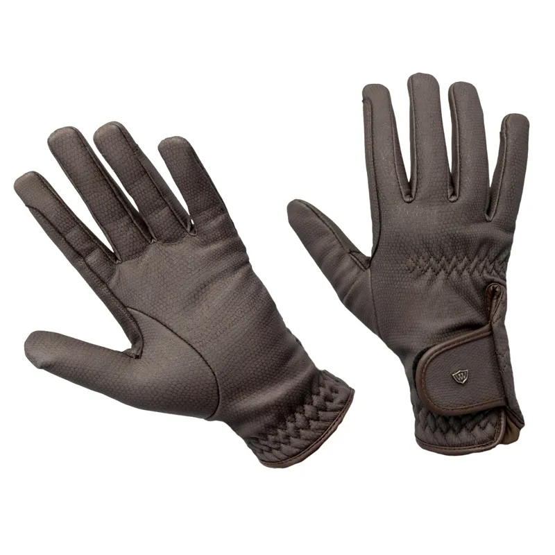 Woof Wear Winter Competition Riding Gloves - Chocolate