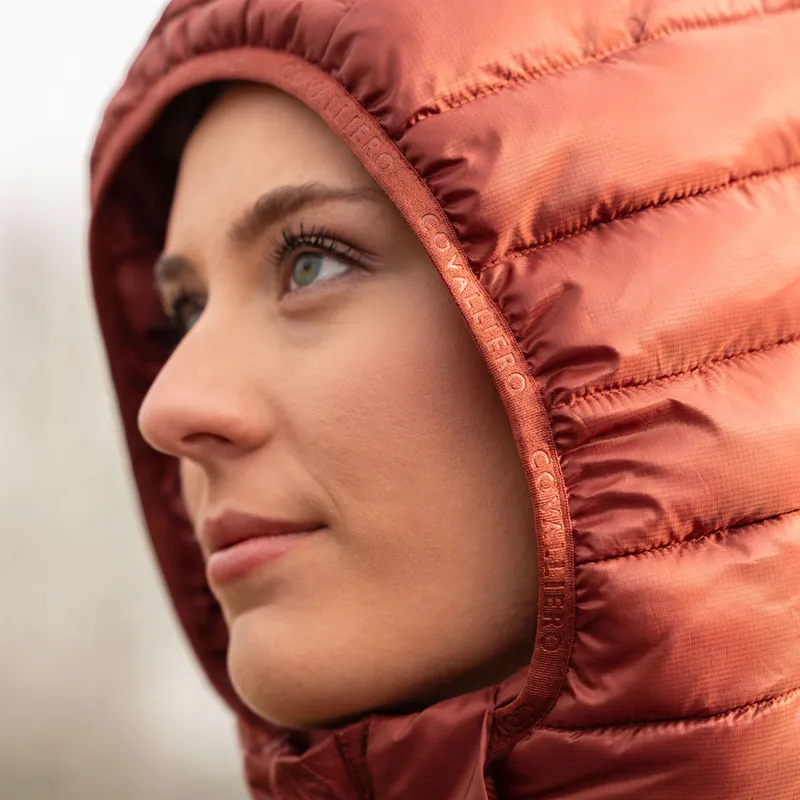 Covalliero Womens Quilted Gilet - Rust-7