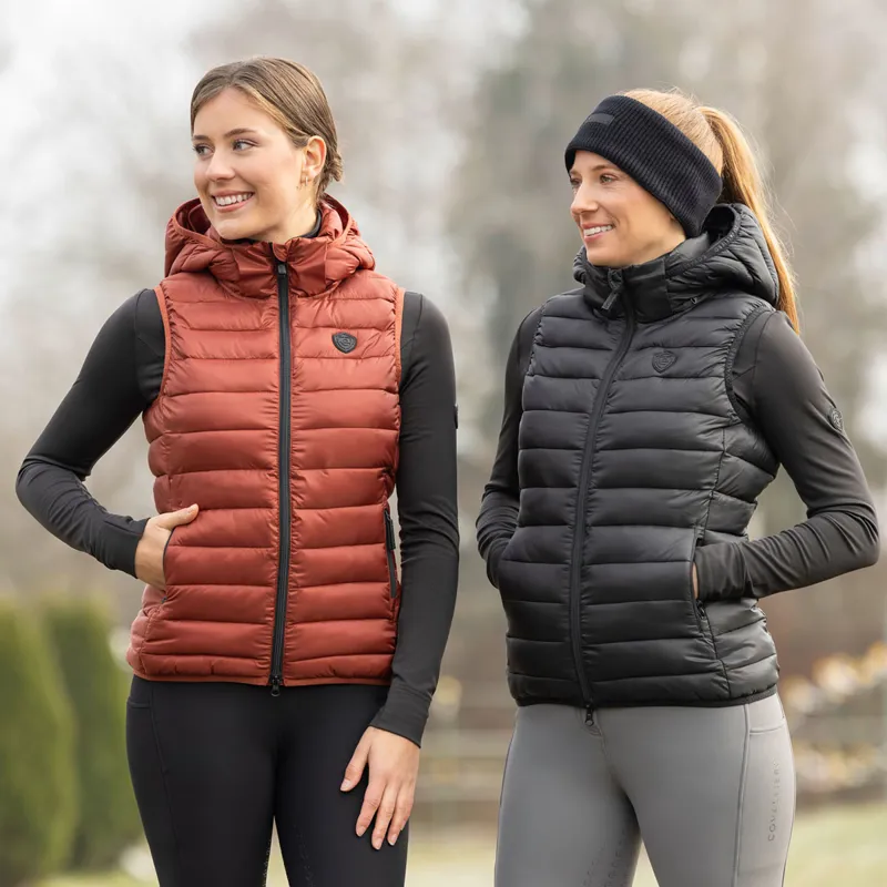 Covalliero Womens Quilted Gilet - Black-2