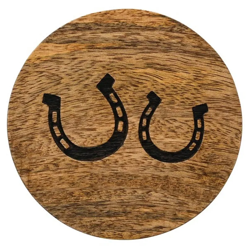 Best of Breed Wooden Horseshoe Coasters - Pack of 4-2