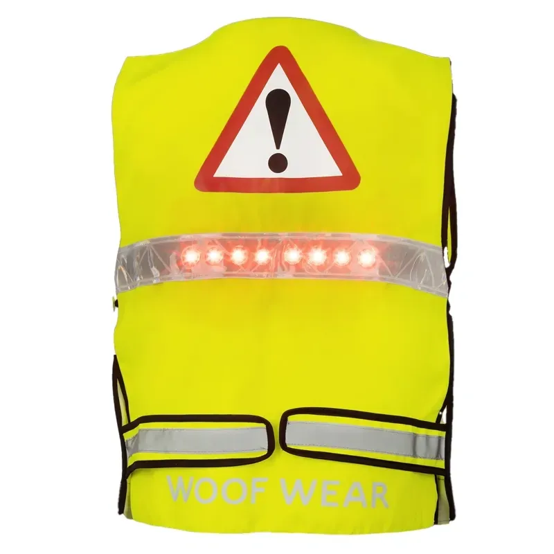 Woof Wear Adults LED HiViz Riding Vest - Yellow-4