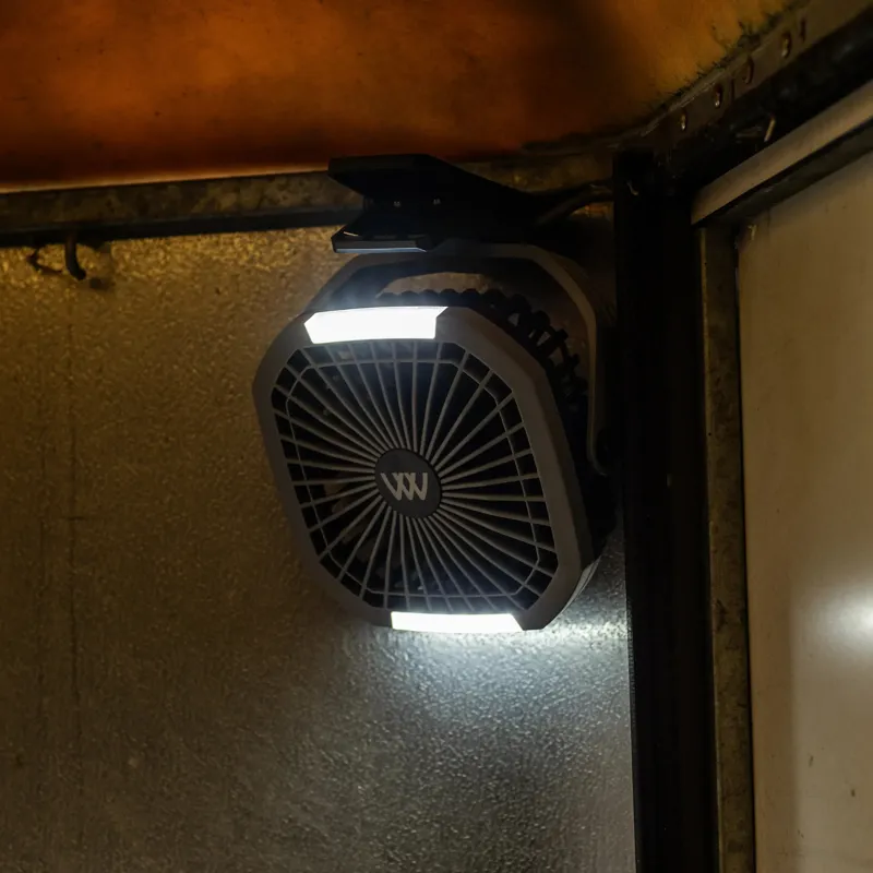 Woof Wear Multi Mount Rechargeable Fan - Black/Grey-4