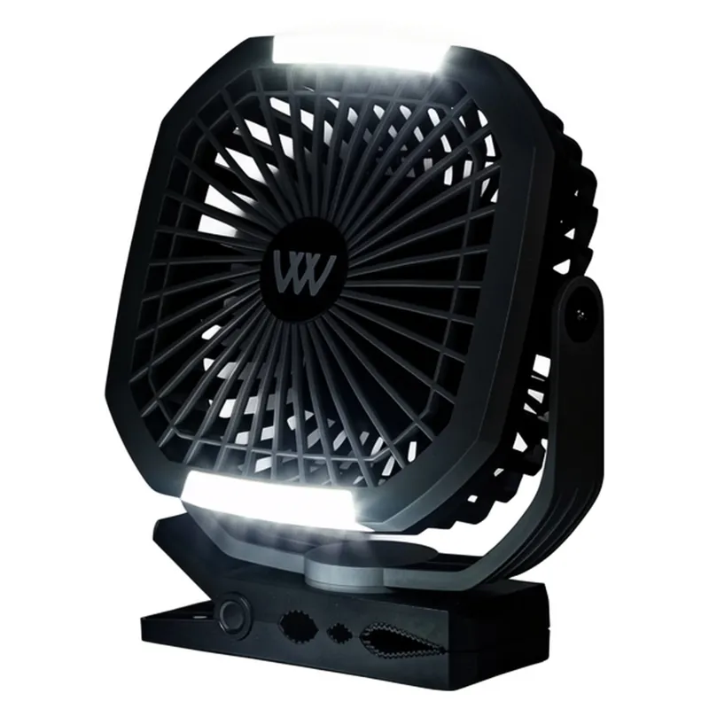 Woof Wear Multi Mount Rechargeable Fan - Black/Grey-2
