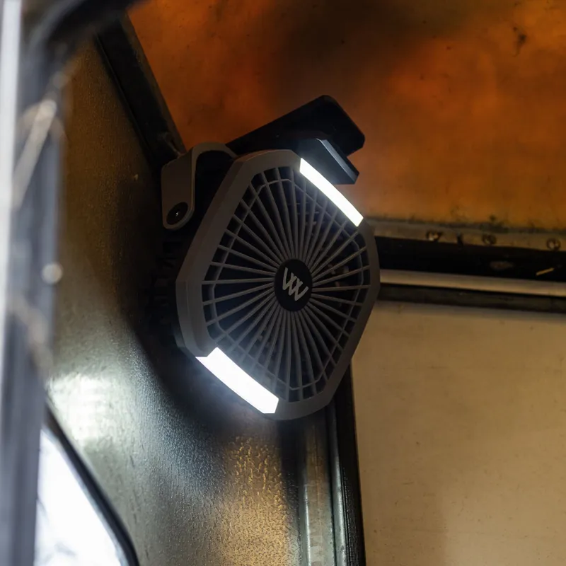 Woof Wear Multi Mount Rechargeable Fan - Black/Grey-5