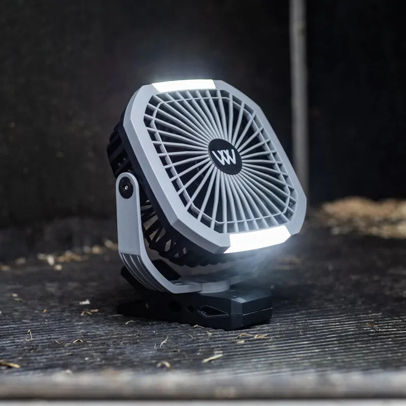 Woof Wear Multi Mount Rechargeable Fan - Black/Grey-3