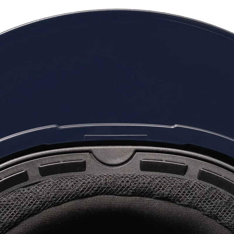 Equiline Xanto Standard Visor Riding Hat - Glossy Blue-6