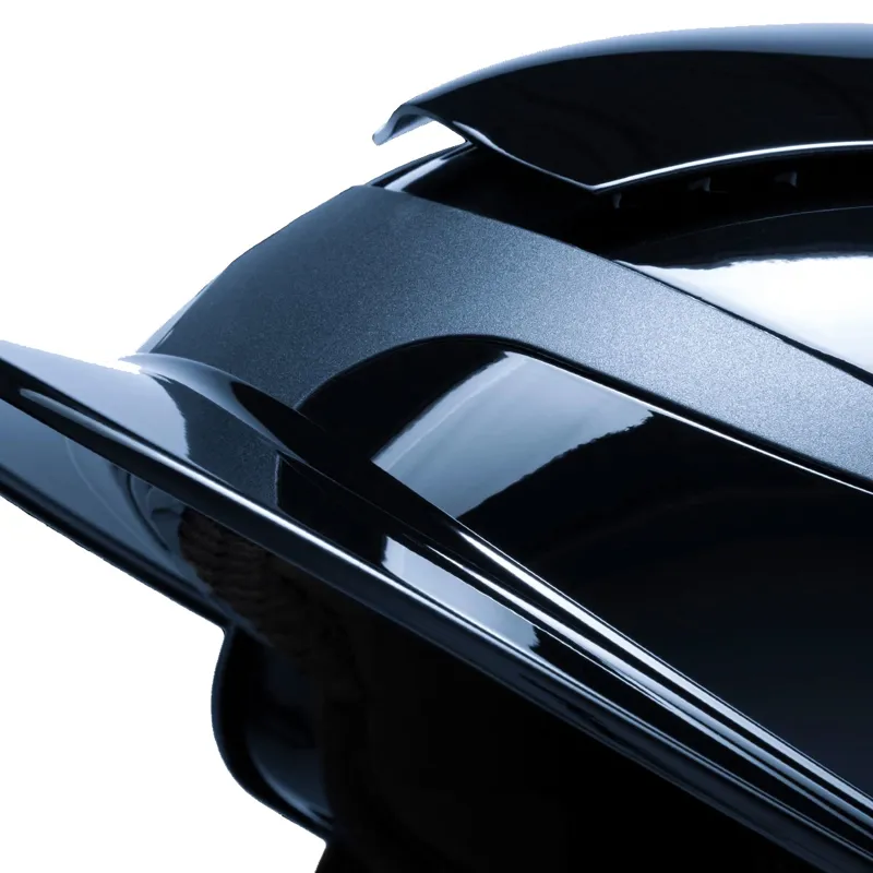 Equiline Xanto Standard Visor Riding Hat - Glossy Blue-4