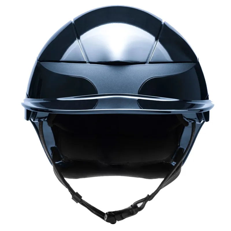 Equiline Xanto Standard Visor Riding Hat - Glossy Blue-3