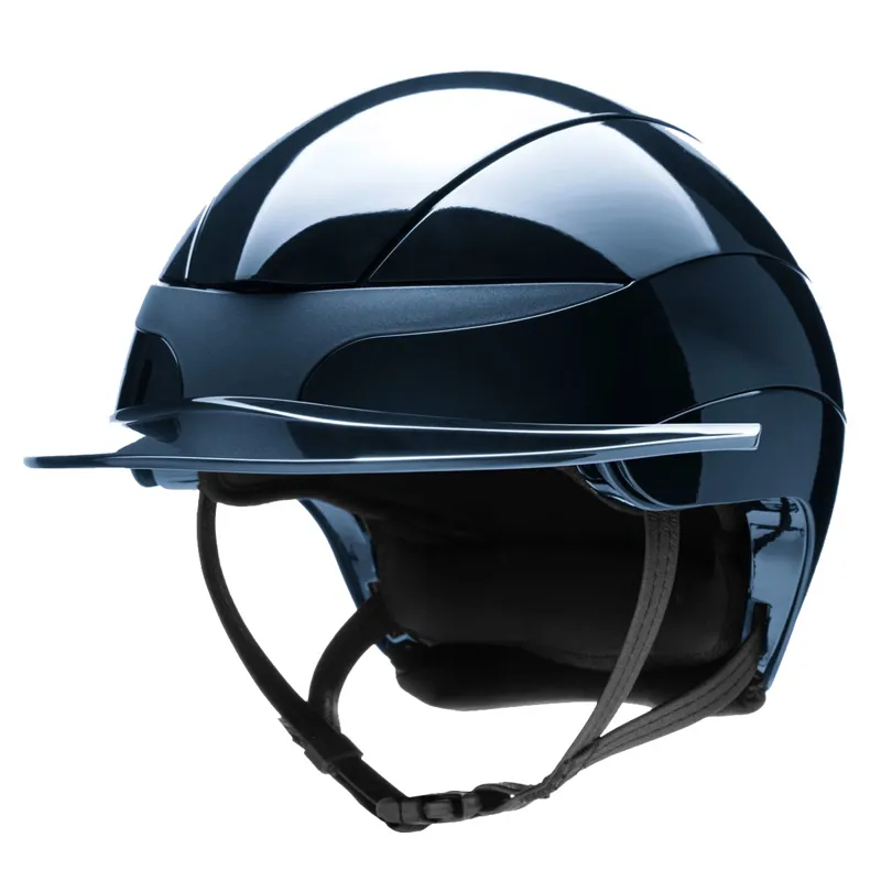 Equiline Xanto Standard Visor Riding Hat - Glossy Blue