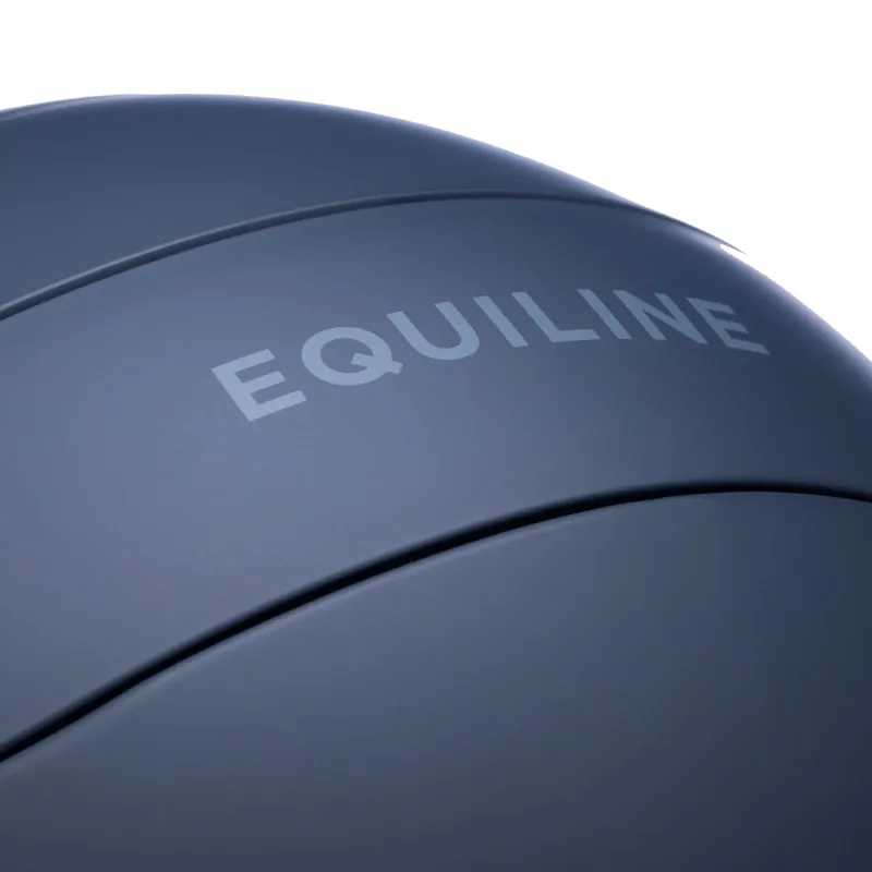 Equiline Xanto Sun Visor Wide Peak Riding Hat - Matte Blue-4