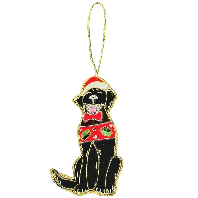Equetech Christmas Tree Decoration - Black Lab