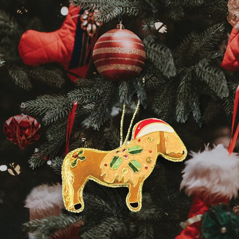 Equetech Christmas Tree Decoration - Shetland Pony-1