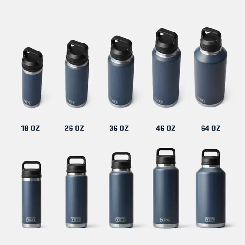 YETI Rambler 1 Litre Bottle With Chugging Cap - Navy-6