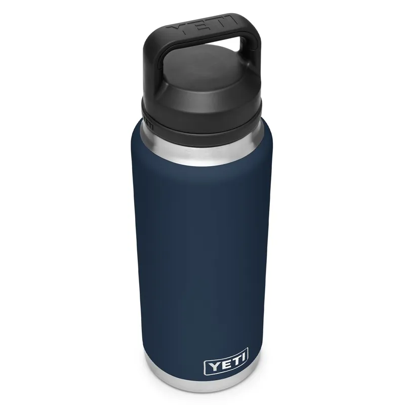 YETI Rambler 1 Litre Bottle With Chugging Cap - Navy-2