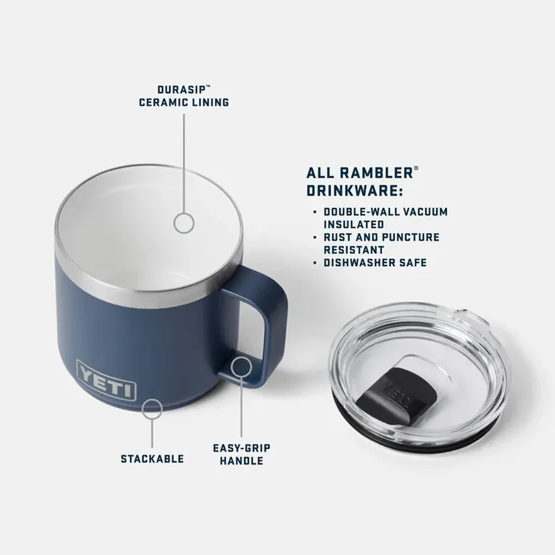 YETI Rambler 14oz Stackable Mug - Navy-6