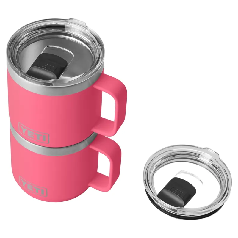 YETI Rambler 14oz Stackable Mug - Tropical Pink-4