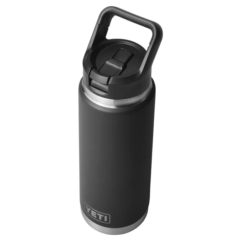 YETI Rambler 26oz Straw Bottle - Black-2