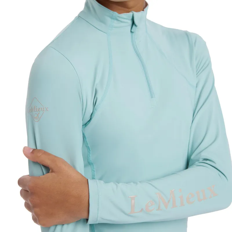 LeMieux Young Rider Junior Base Layer - Aqua-4