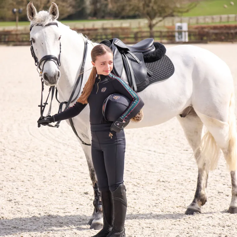 Aubrion Team Junior Winter Base Layer - Black-7