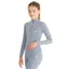 Aztec Diamond Young Rider Long Sleeve Junior Base Layer - Ash Blue