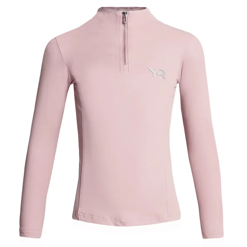 Aztec Diamond Young Rider Long Sleeve Junior Base Layer - Pink-6