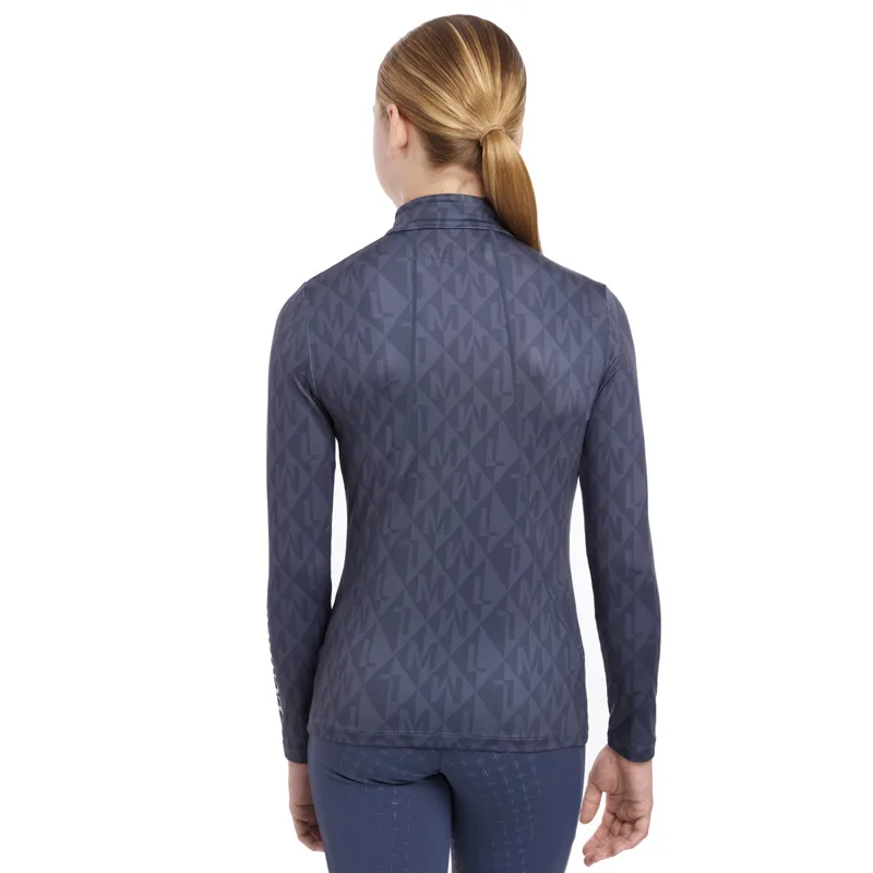 LeMieux Young Rider Clea Junior Long Sleeve Base Layer - Dusk Blue-3
