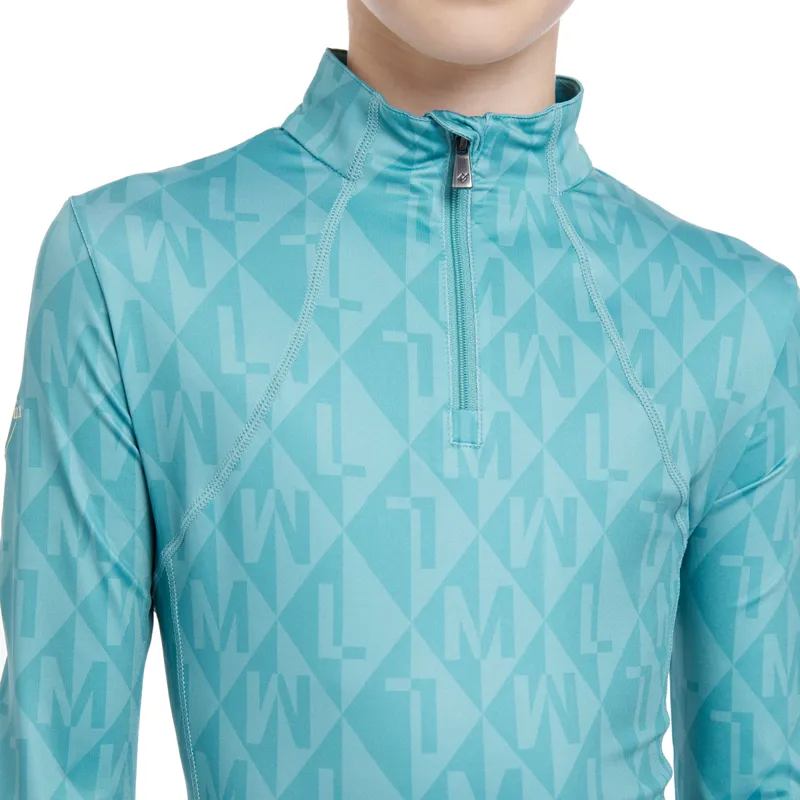 LeMieux Young Rider Clea Junior Long Sleeve Base Layer - Lagoon-3
